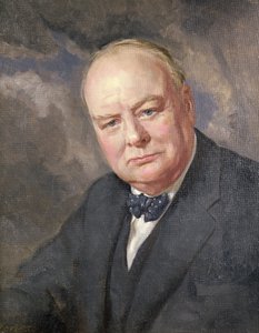 Portrett av Winston Churchill